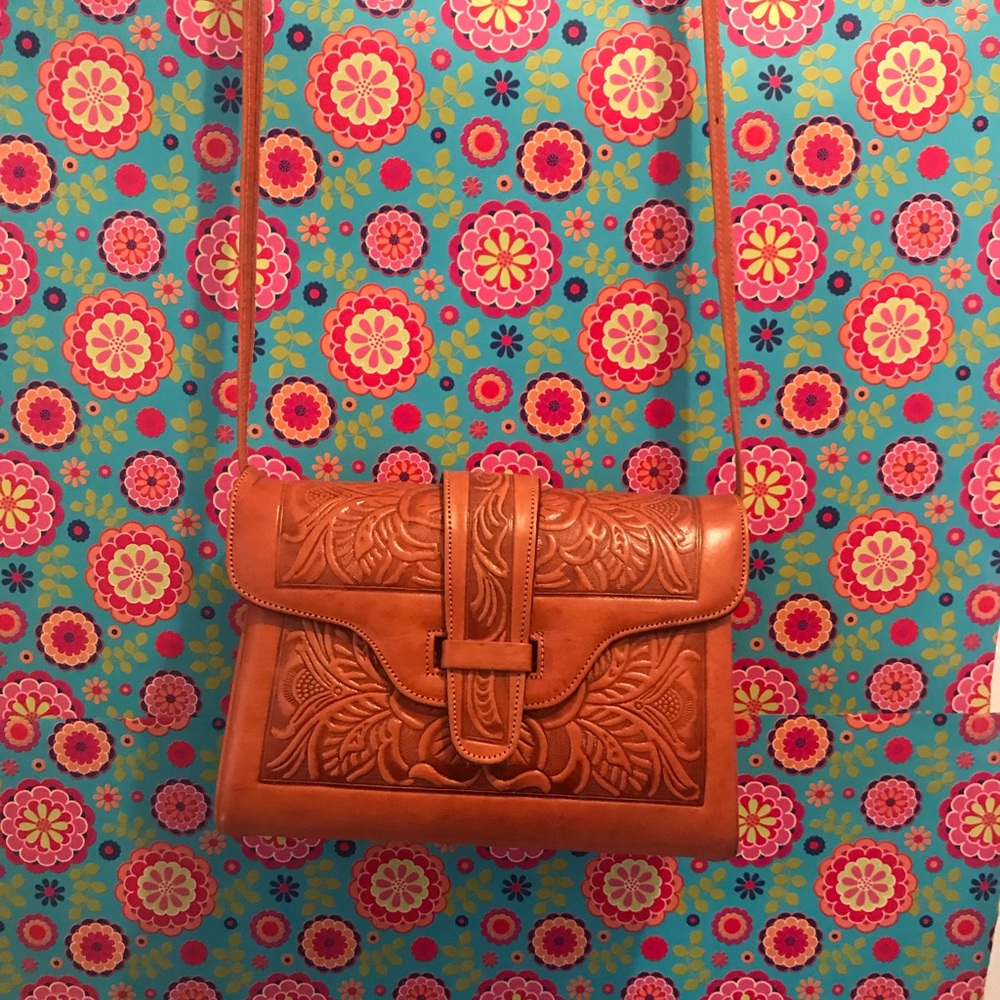Handcrafted All Leather Mexican Crossbody